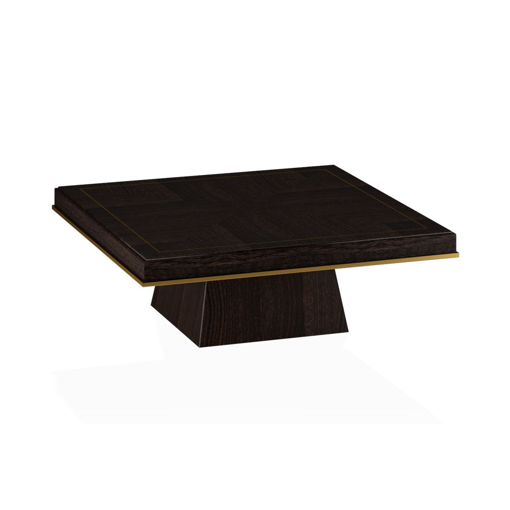 Glamorgan Square Wooden Coffee Table Veneer Inlay | Modern Furniture + Decor