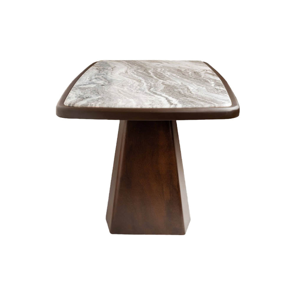 Hayman Brown Marble Coffee Table Top | Modern Furniture + Decor