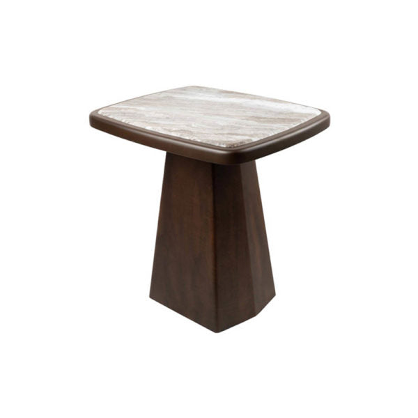 Hayman Brown Marble Topped Side Table