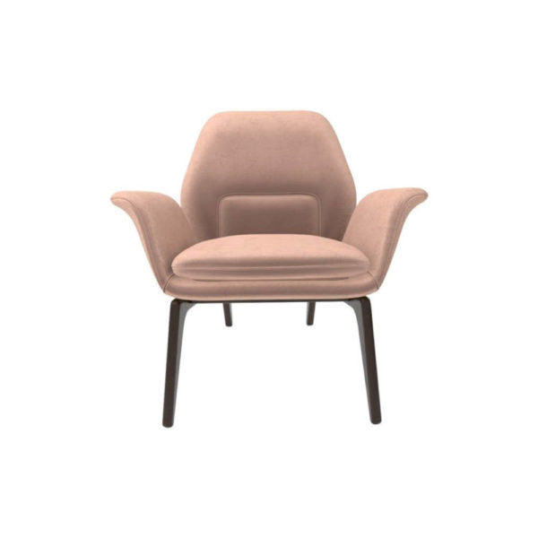 Hermes Upholstered Rolling Arm Chair