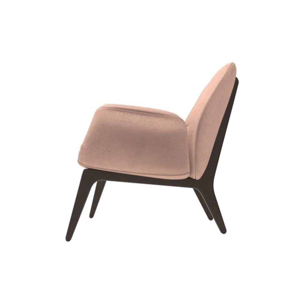 Hermes Upholstered Rolling Arm Chair | Modern Furniture + Decor