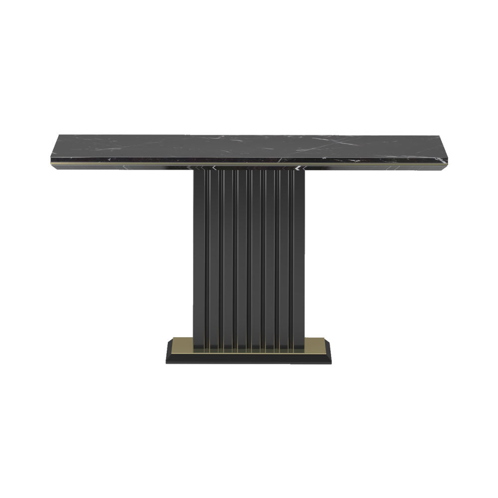 Hertfordshire Natural Marble Top Console Table | Modern Furniture + Decor