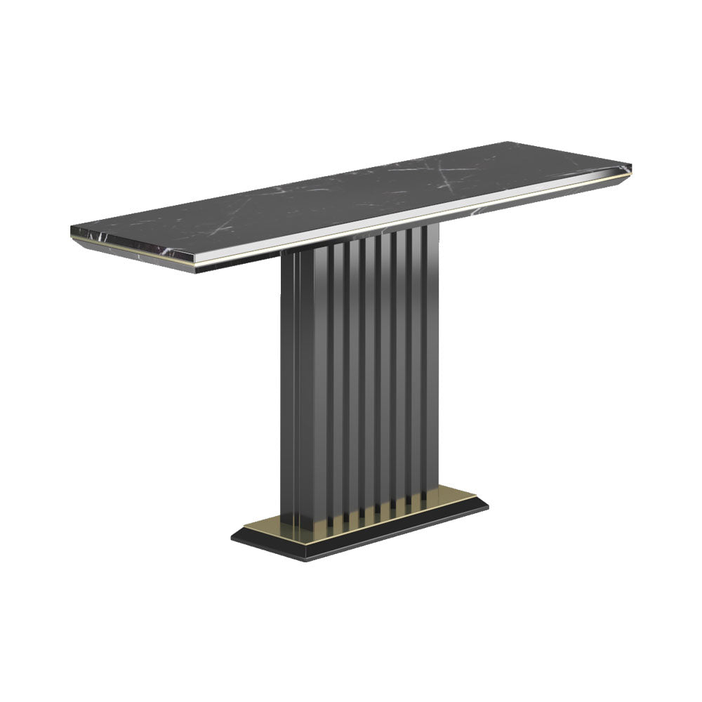 Hertfordshire Natural Marble Top Console Table | Modern Furniture + Decor