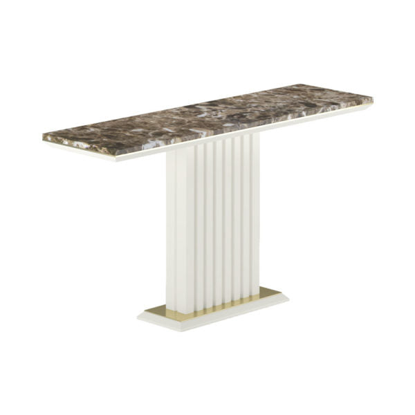 Hertfordshire Natural Marble Top Console Table