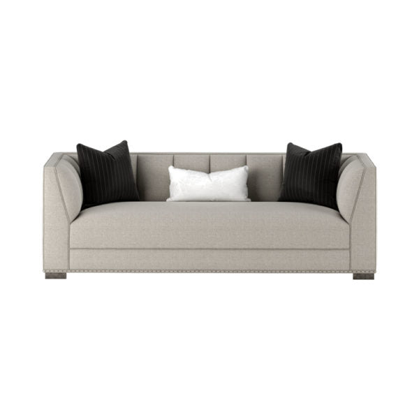 Hove 2 Seater Grey Fabric Sofa | Modern Furniture + Decor