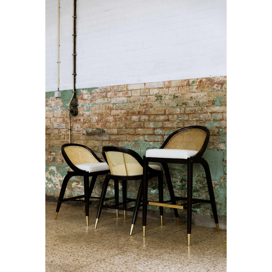 Wormley Bar Stool Darkened Sikomoro Wood | Modern Furniture + Decor