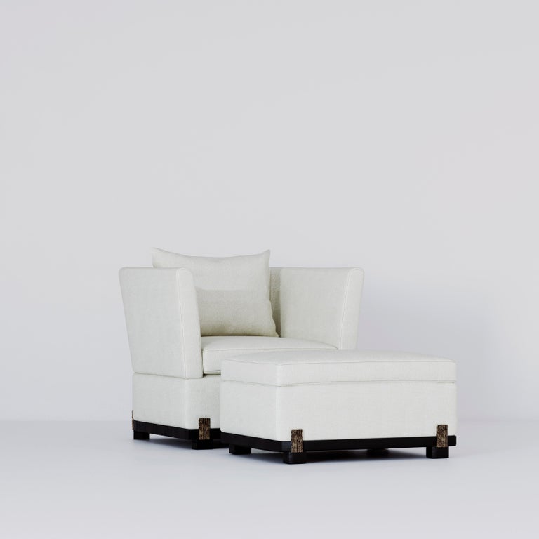 21st Century Ida Footstool Cast Bronze Details | Modern Furniture + Decor