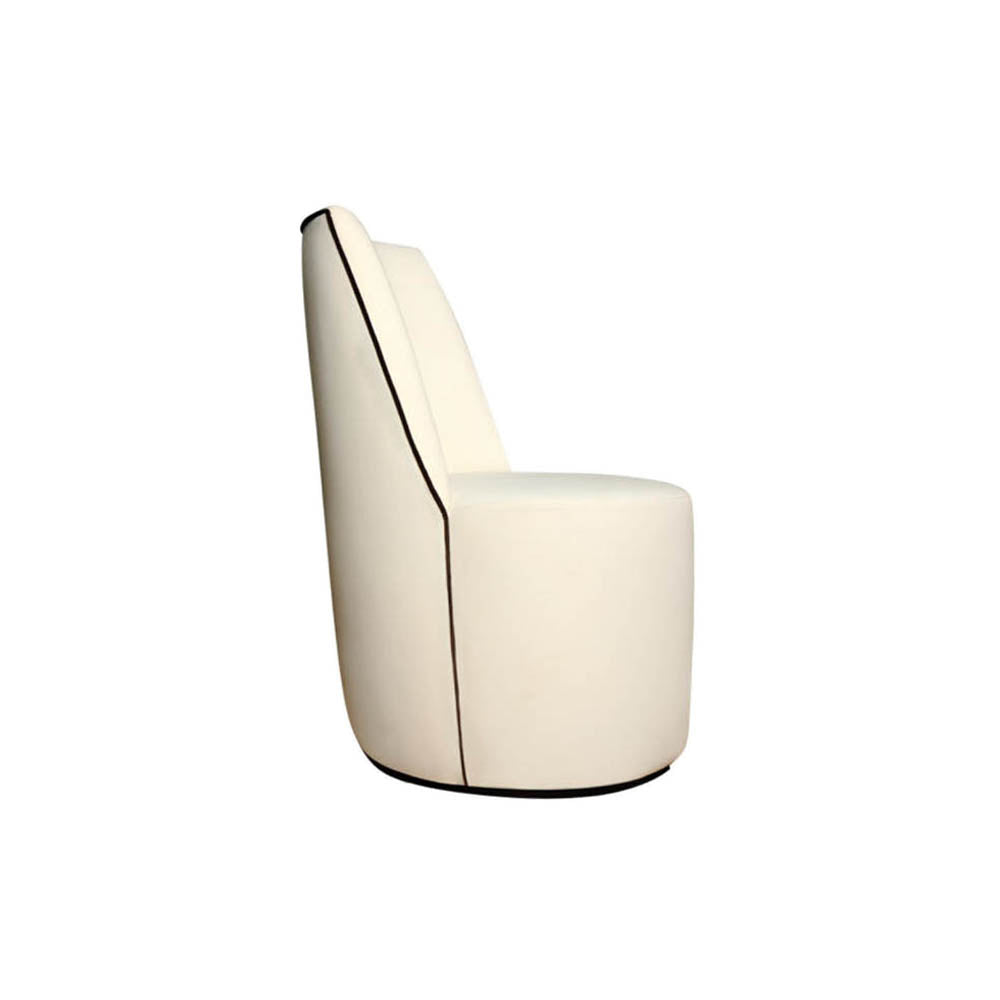 Ivan Round Armless Upholstered Accent Chair | Modern Furniture + Decor