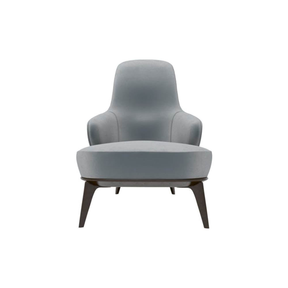 Kabeer Upholstered High Back Winged Armchair | Modern Furniture + Decor