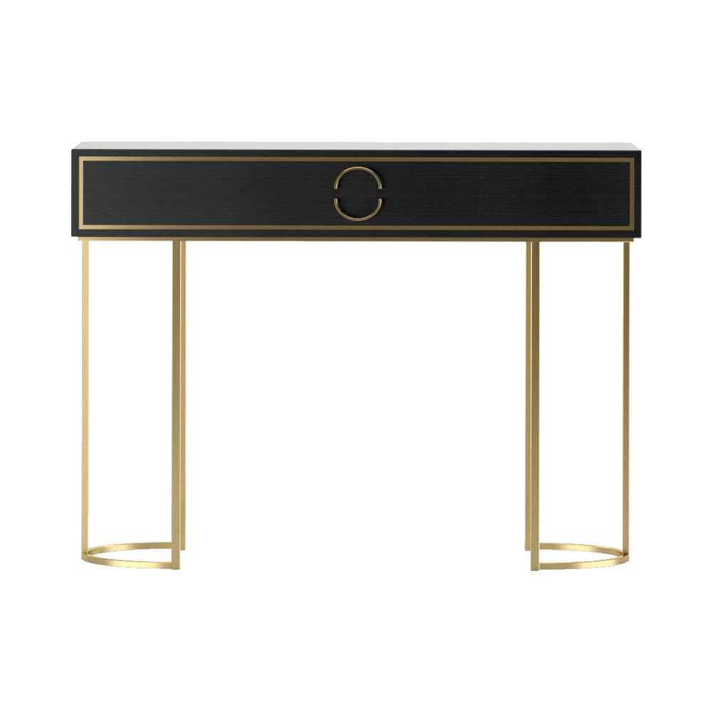 Lauderdale Stainless steel with Wooden Console Table | Modern Furniture + Decor