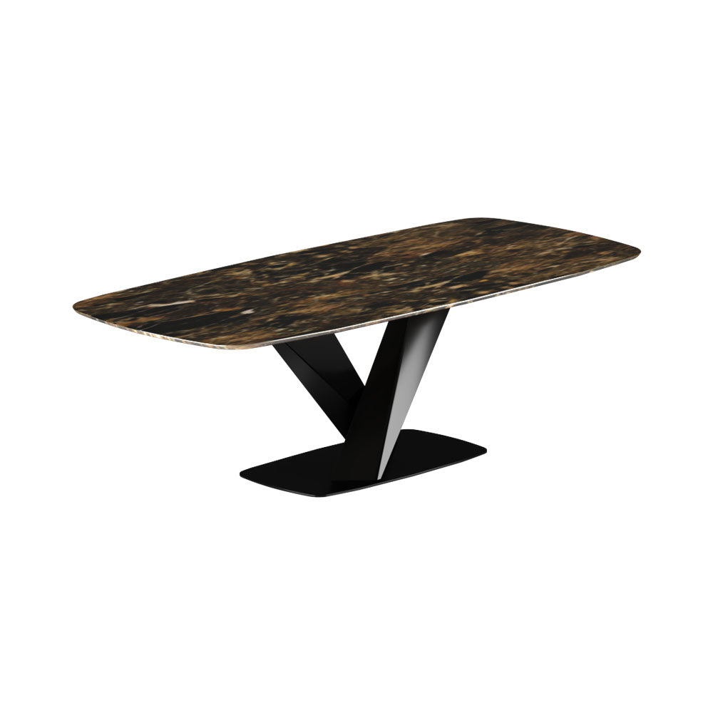 Lincolnshire Rectangle Dining Table with Cross Legs | Modern Furniture + Decor