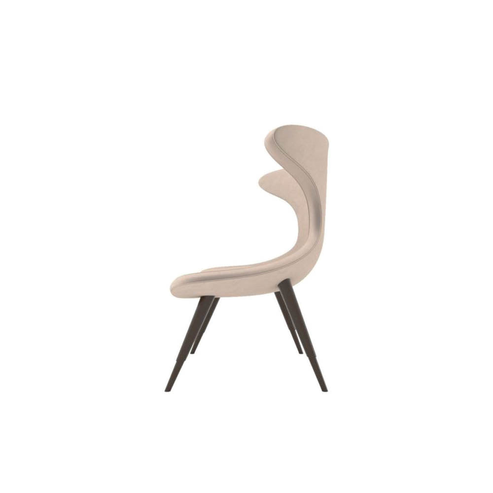 Lumi Upholstered Curved Accent Armless Chair | Modern Furniture + Decor