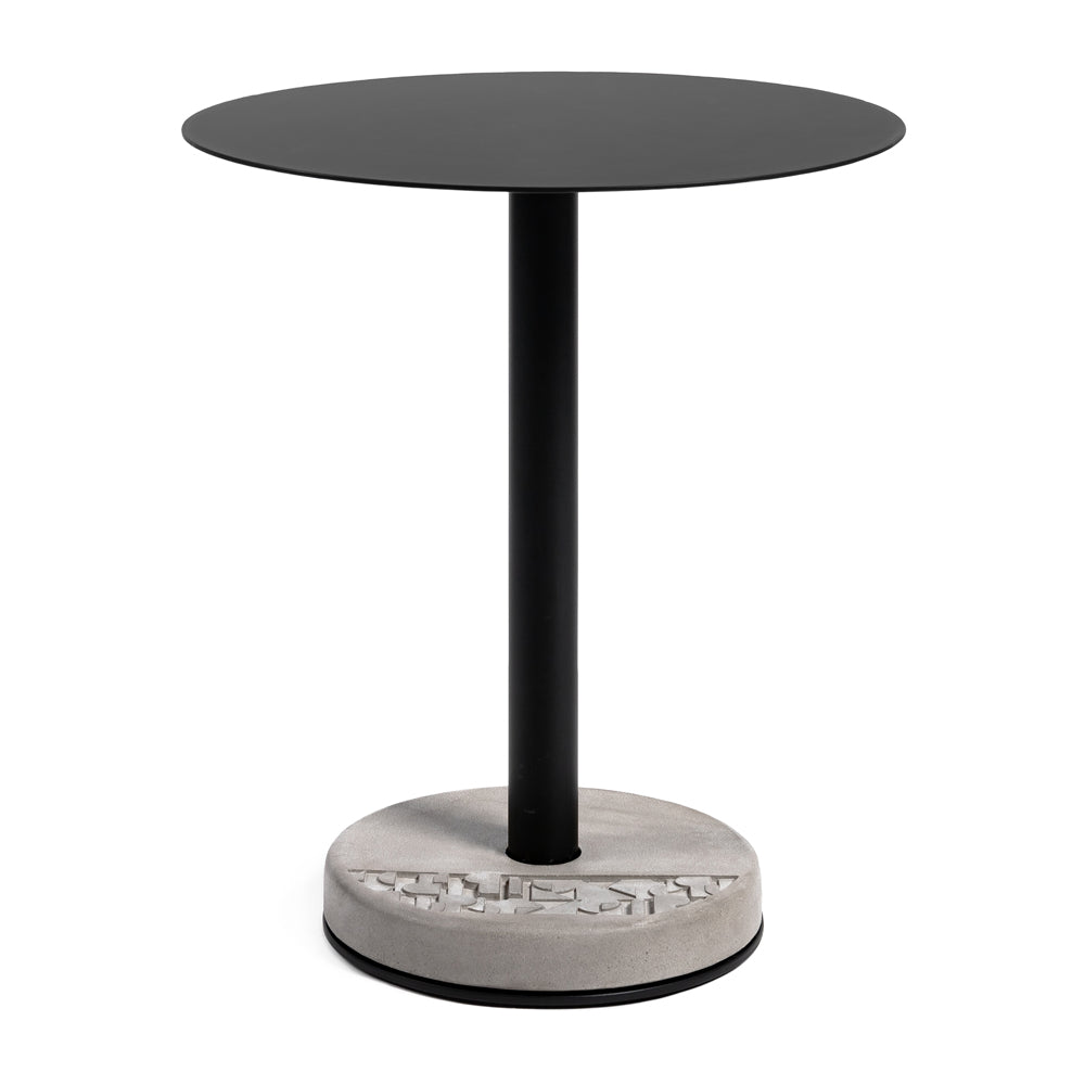 Lyon Beton Donut Circular Bistro Table with Concrete Base | Modern Furniture + Decor