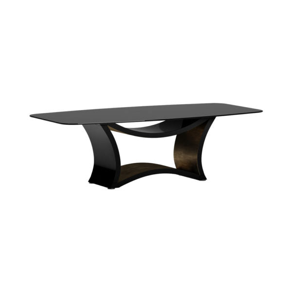 Malmo Rectangle Dining Table with Glass Top