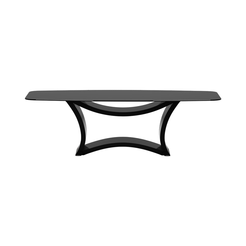 Malmo Rectangle Dining Table with Glass Top | Modern Furniture + Decor