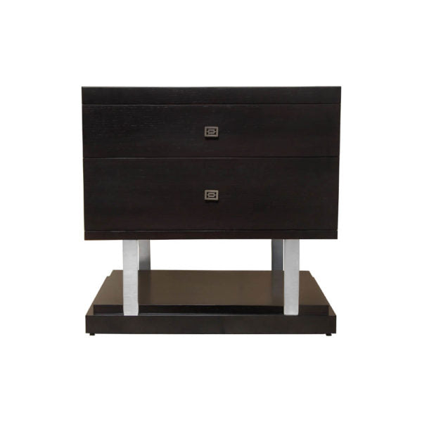 Max Bedside Table with Stainless Steel
