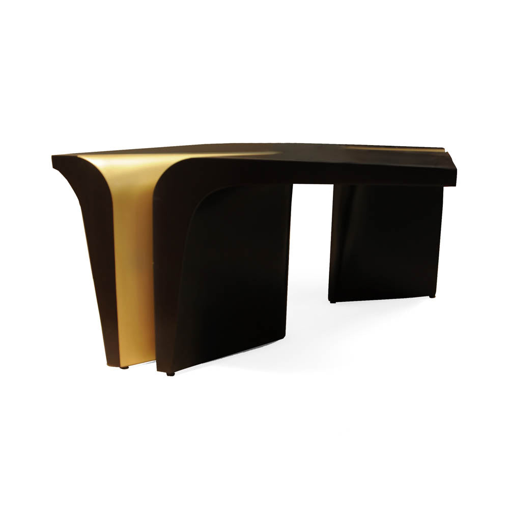 Mercado Dark Brown and Wood Coffee Table | Modern Furniture + Decor