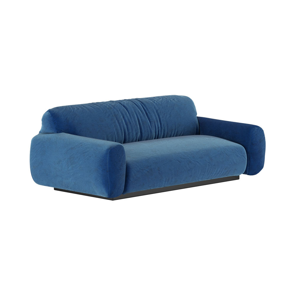 Metis 3 Seater with Wood Base Sofa | Modern Furniture + Decor
