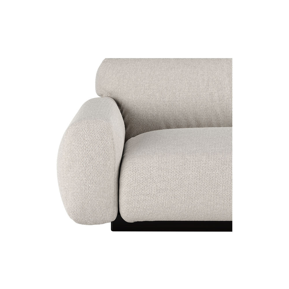 Metis 3 Seater with Wood Base Sofa | Modern Furniture + Decor