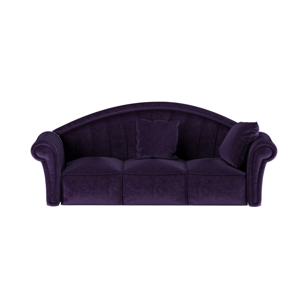 Missano Dark Blue 3 Seater Sofa | Modern Furniture + Decor