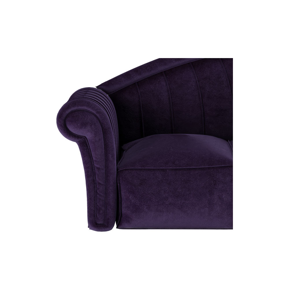 Missano Dark Blue 3 Seater Sofa | Modern Furniture + Decor