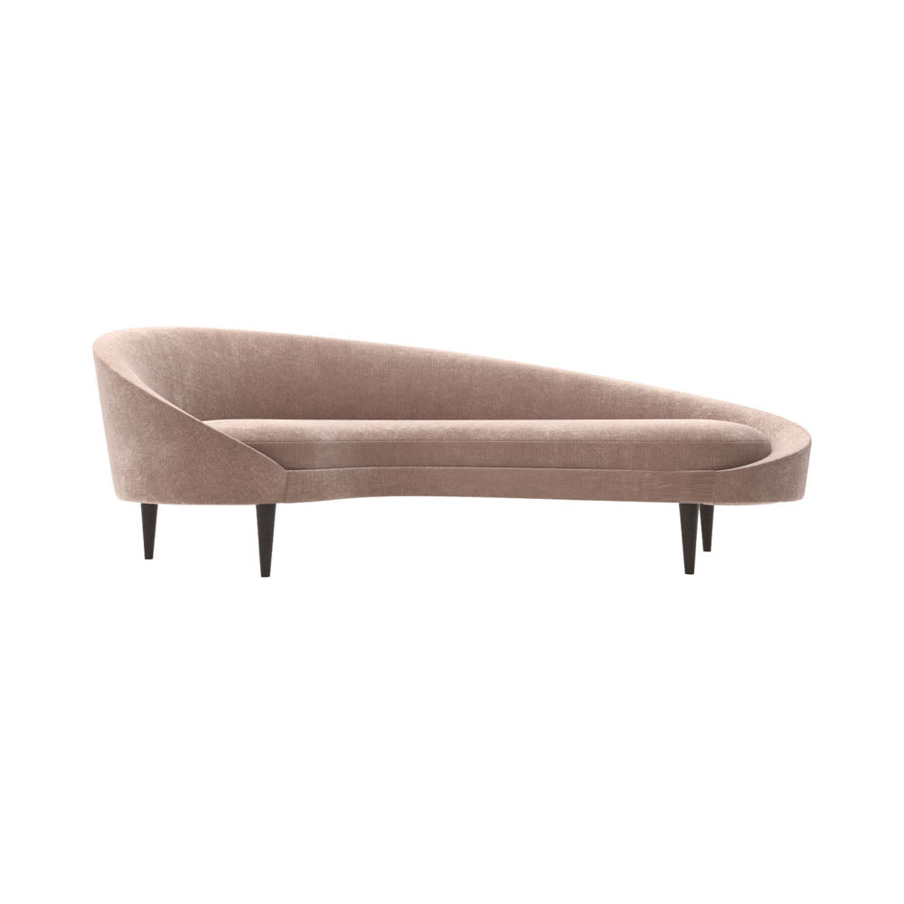 Nadine Upholstered with Curve Sofa | Modern Furniture + Decor