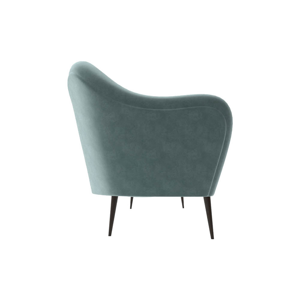 Nisha Upholstered Striped Low Back 2 Seater Sofa | Modern Furniture + Decor