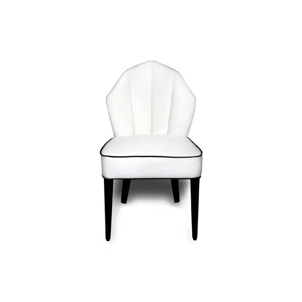 Noa Upholstered Scoop Back Dining Chair | Modern Furniture + Decor