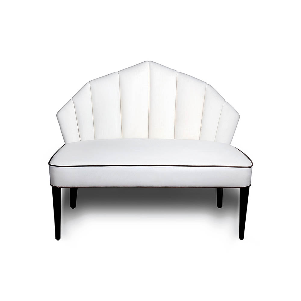 Noa Upholstered Two Seater Armless Sofa | Modern Furniture + Decor