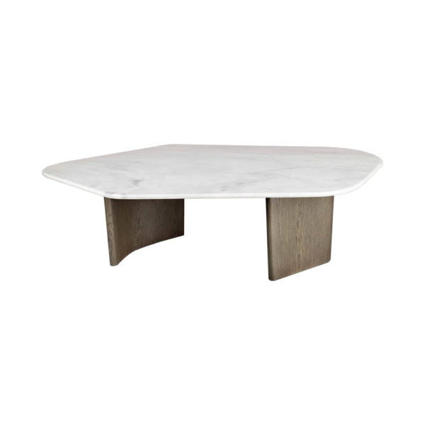 Olney Wooden with Marble Coffee Table