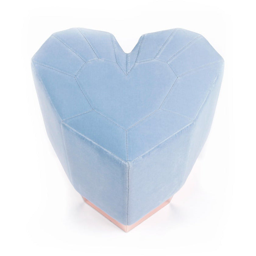 Light Blue Queen Heart Stool by Royal Stranger | Modern Furniture + Decor