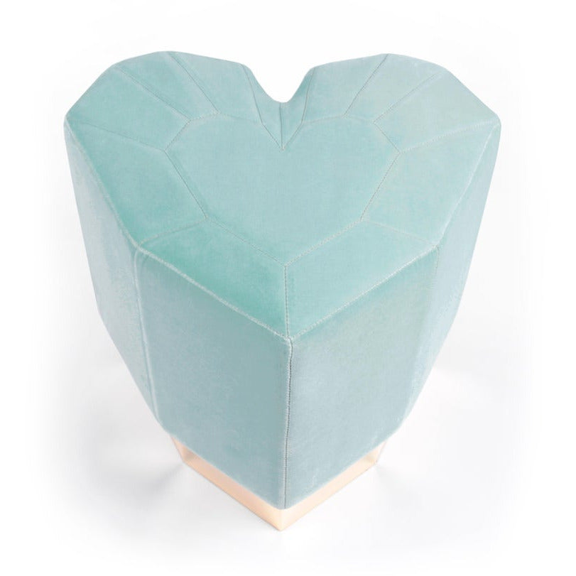 Mint Green Queen Heart Stool by Royal Stranger | Modern Furniture + Decor