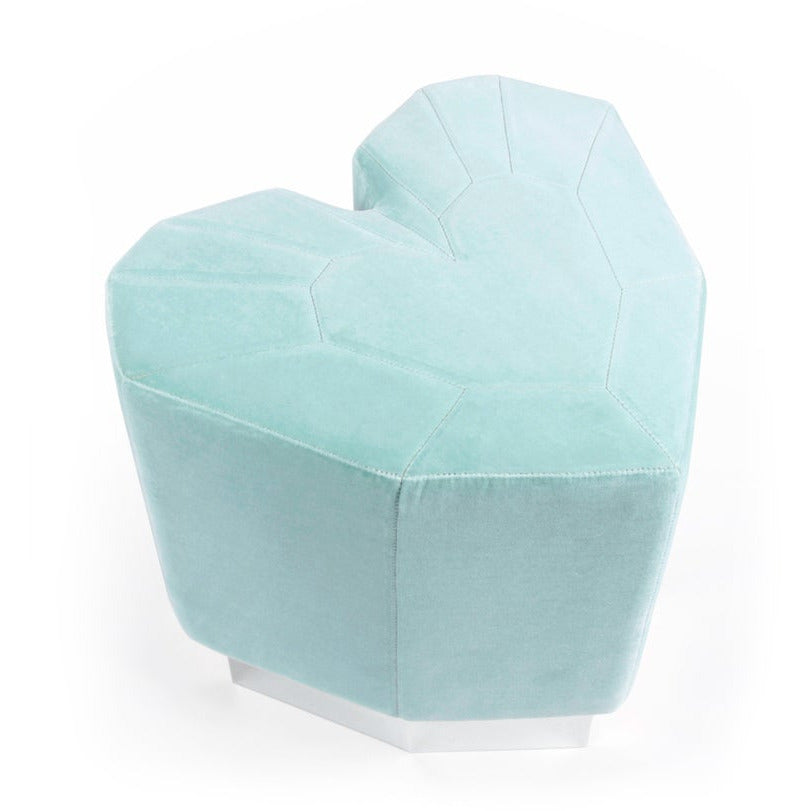 Set of 2 Mint Green Queen Heart Stools by Royal Stranger | Modern Furniture + Decor