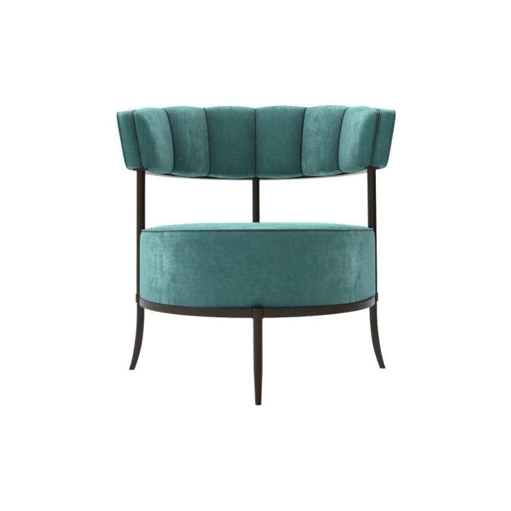Renata Upholstered Round Back Accent Chair | Modern Furniture + Decor