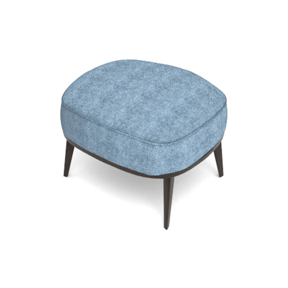 Roman Upholstered Square Pouf with Legs | Modern Furniture + Decor