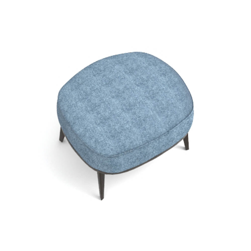Roman Upholstered Square Pouf with Legs | Modern Furniture + Decor