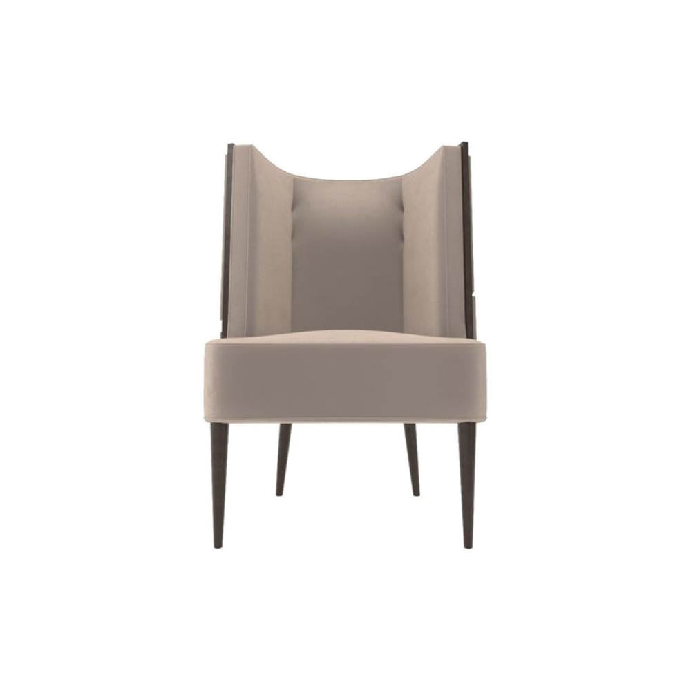 Roman Upholstered with Patterned High Back Accent Chair | Modern Furniture + Decor