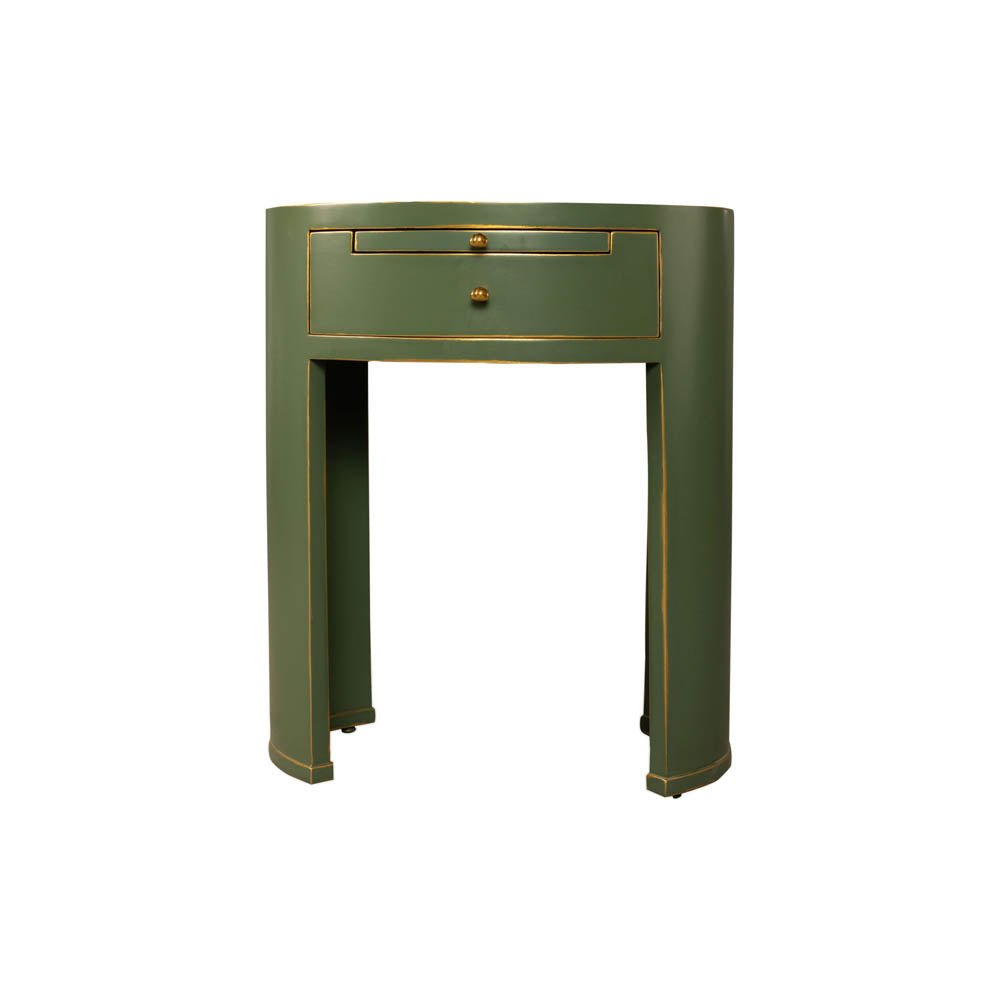 Rosa Wood Bedside Table with Glass Top | Modern Furniture + Decor