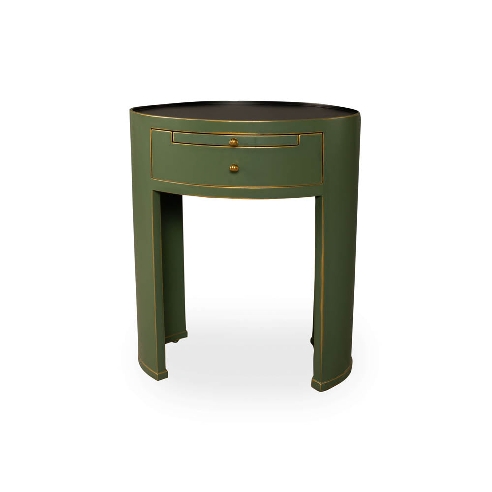 Rosa Wood Bedside Table with Glass Top | Modern Furniture + Decor