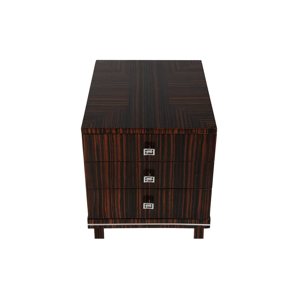 Silvio Three Drawer Bedside Table | Modern Furniture + Decor