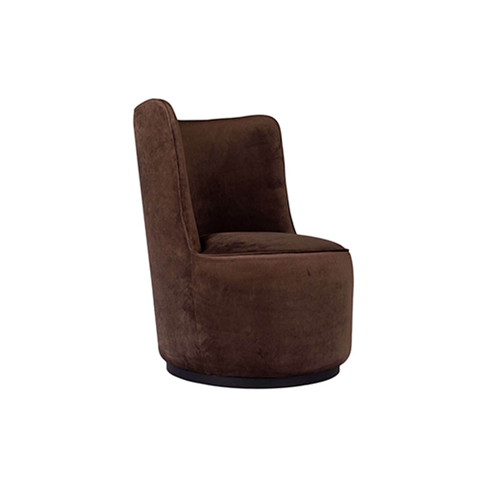 Skylar Upholstered Round Armless Occasional Chair | Modern Furniture + Decor