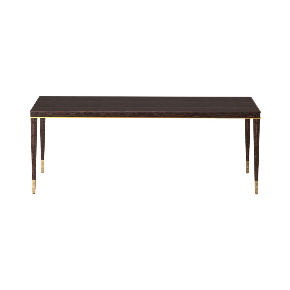 Sutherland Rectangle Brown Wooden Dining Table | Modern Furniture + Decor