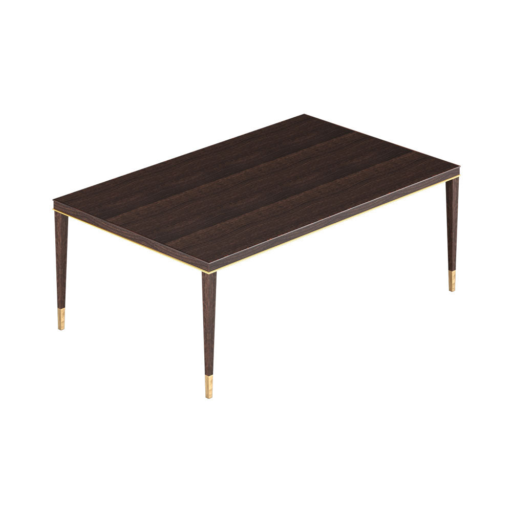 Sutherland Rectangle Brown Wooden Dining Table | Modern Furniture + Decor