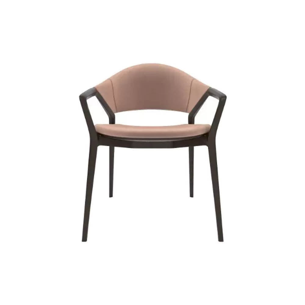 Tonia Upholstered Curved Arm Dining Chair | Modern Furniture + Decor