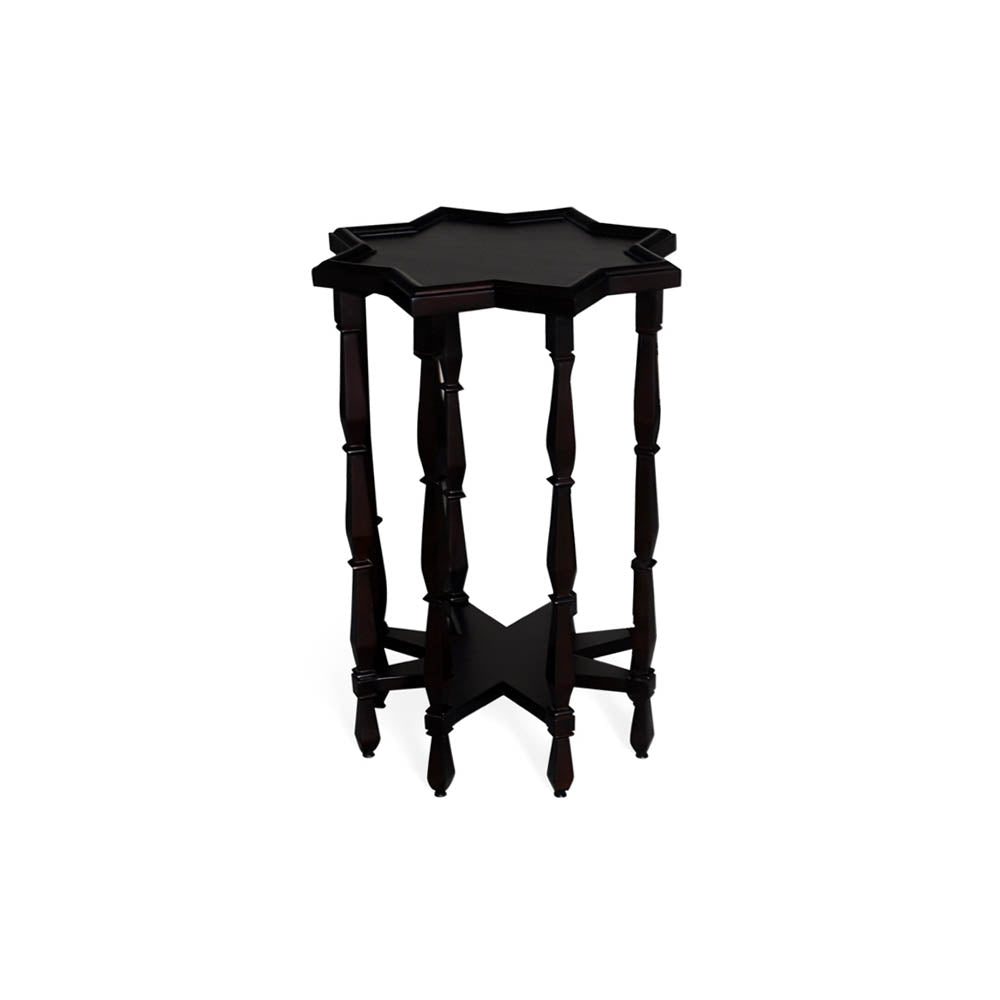Ulysse Star Black Wooden Side Table | Modern Furniture + Decor