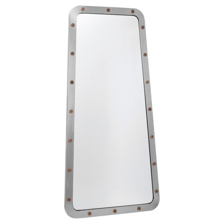 21st Century Cluster Mirror Brushed Stainless Steel | Modern Furniture + Decor